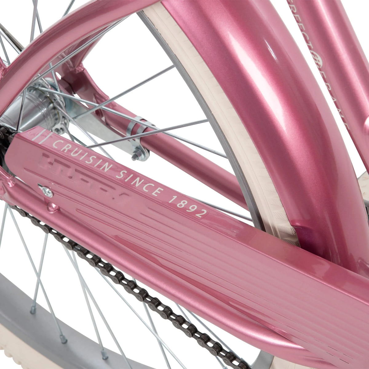 26 In. Nel Lusso Women'S Beach Cruiser Bike, Pink Taffeta