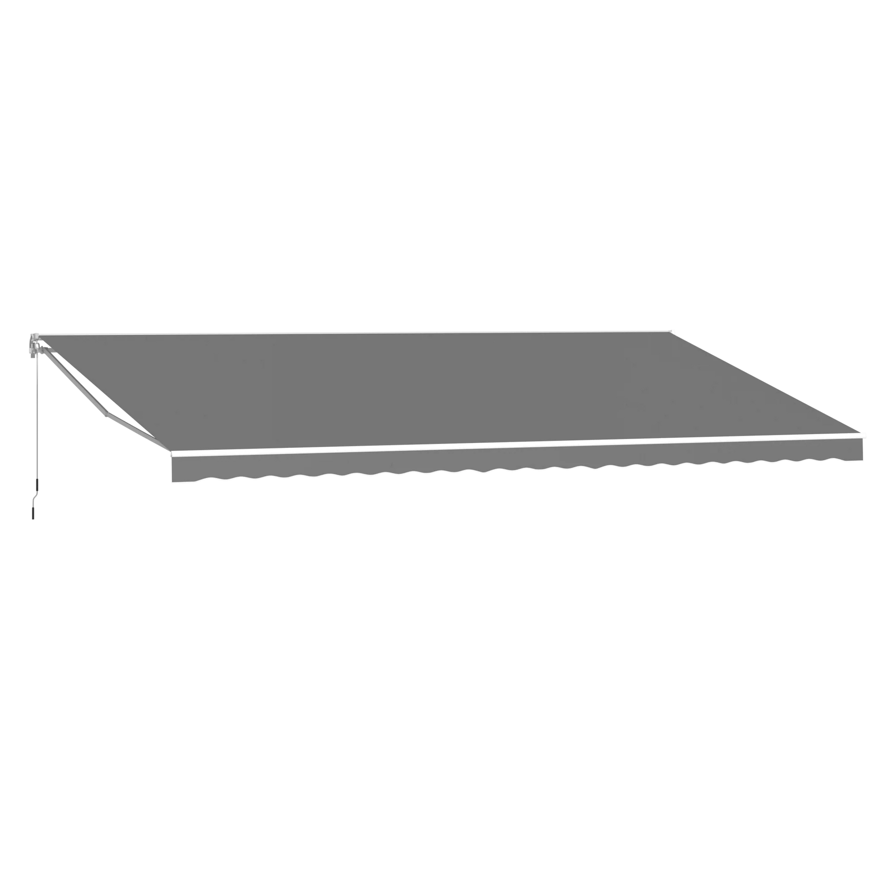 AECOJOY 20'x10' Manual Retractable Awning Sun Shade, Patio Awning Canopy