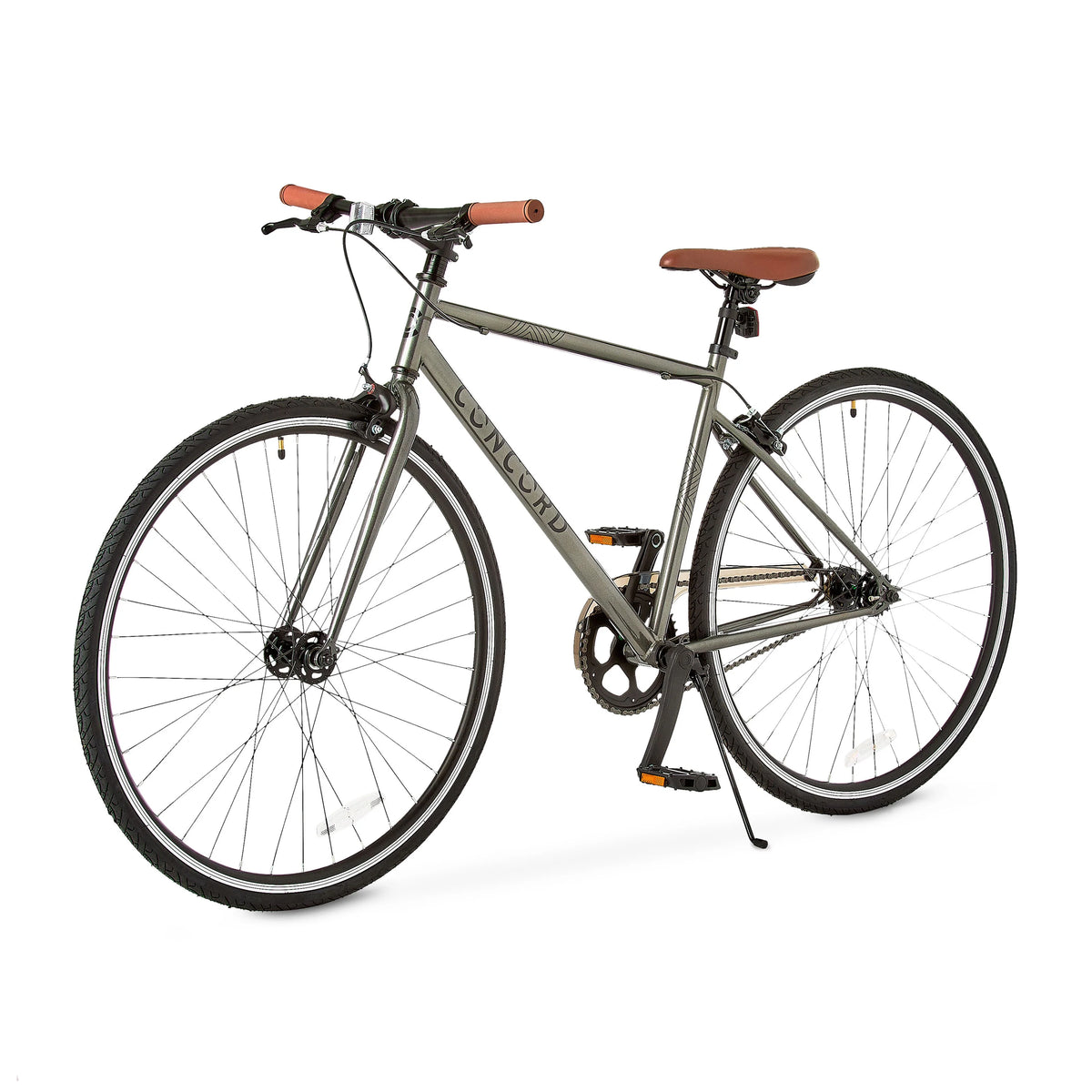Concord Envoy City Road Bike, 700C Wheels, Grey, Fits Rider 5'4" - 6'2", Unisex, Adult